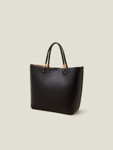 Women's Black Casual Solid Tote Bag