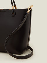 Women's Black Casual Solid Tote Bag