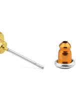 Women's Gold Stud Earrings - Set of 10