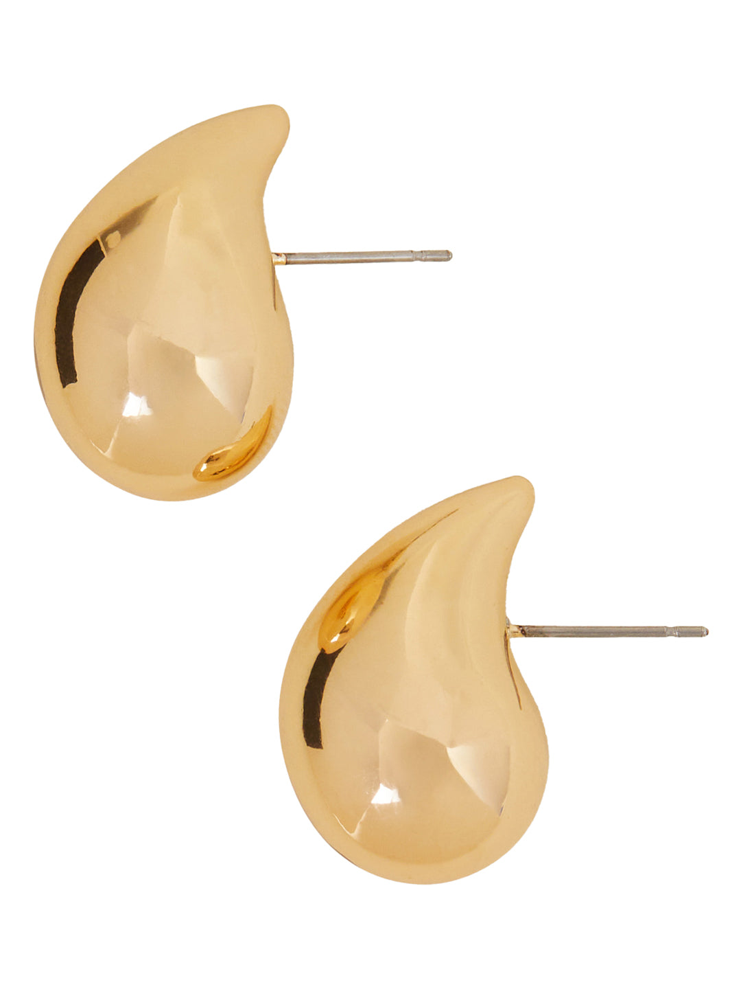 Women's Gold Drop Curve Earrings