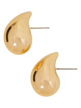 Women's Gold Drop Curve Earrings
