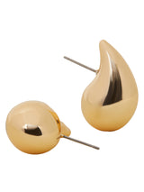 Women's Gold Drop Curve Earrings