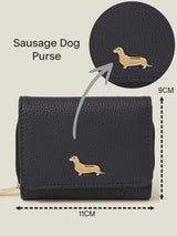 Women's Navy Casual Solid Three Fold Wallet