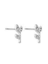 Women's Silver Swallow Stud Earrings - Set of 3
