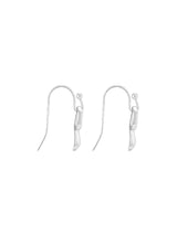 Women's Silver Bow Drop Earrings