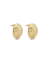 Women's Gold Oversized Twist Stud Earrings