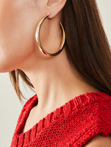 Women's Gold Large Hoop Earrings
