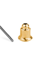 Women's Gold Diamante Square Doorknocker Earrings