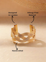 Women's Plaited Textured Cuff