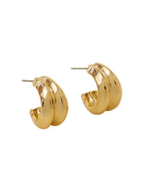 Women's Double Mini Gold Hoop Earrings