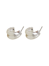 Women's Double Mini Silver Hoop Earrings