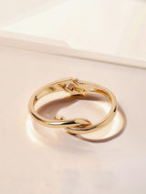 Women's Gold Twist Knot Bangle