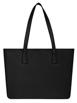 Women's Black Casual Quilted Tote Bag