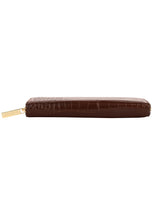 Women's Brown Casual Textured Wallet