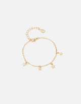 Women's Gold Star Station Bracelet