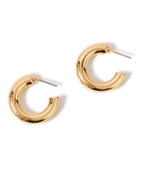 Women's Gold Willow Small Thick Hoop Earring
