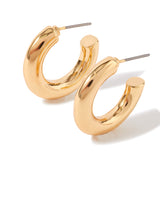 Women's Gold Willow Small Thick Hoop Earring