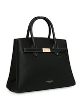 Women's Black Casual Solid Tote Bag
