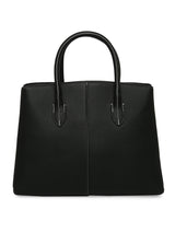 Women's Black Casual Solid Tote Bag