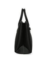 Women's Black Casual Solid Tote Bag