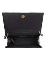 Women's Black Party Textured Sling Bag