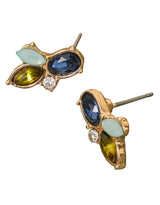 Women's Multicolor Mixed Stone Stud Earring