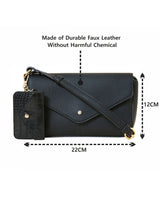 Women's Black Casual Solid Sling Bag