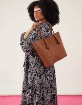 Women's Brown Casual Solid Shoulder Bag
