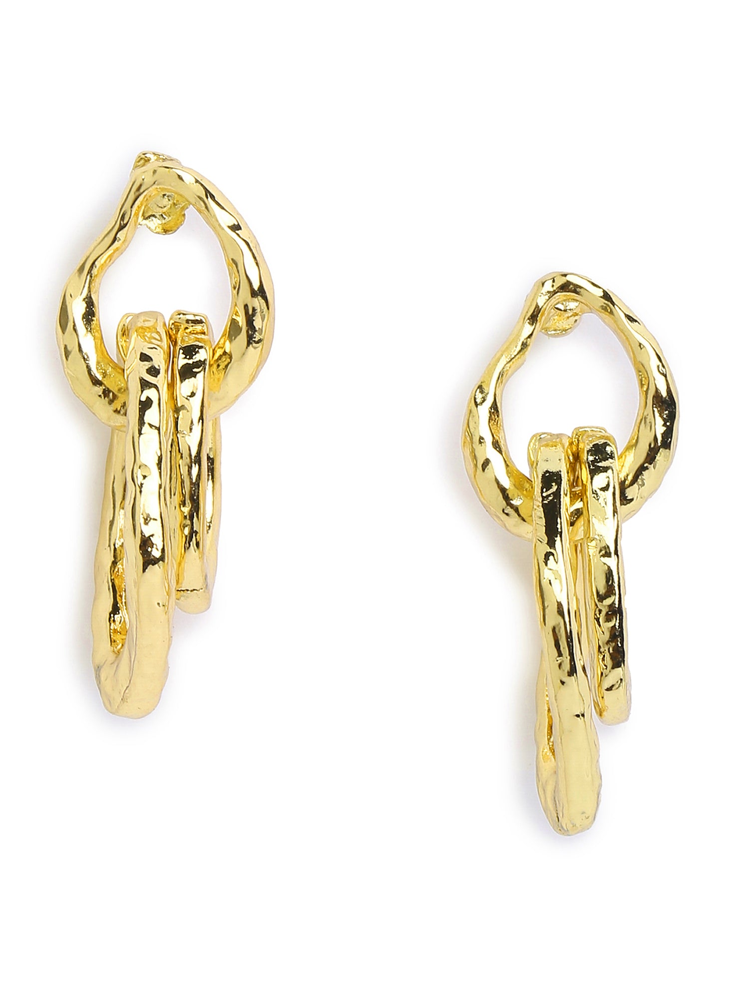 Women's Interlocking Stud Drop Earrings