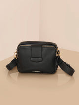 Women's Black Casual Solid Sling Bag