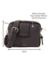 Women's Black Casual Solid Sling Bag