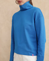 Women's Blue Casual Full Sleeves Top