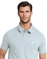 Men's Blue Casual Regular Fit Solid Half Sleeves Polo Tshirt