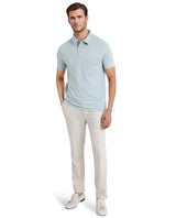 Men's Blue Casual Regular Fit Solid Half Sleeves Polo Tshirt