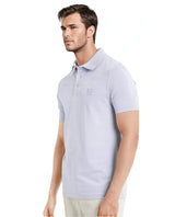 Men's Blue Casual Regular Fit Solid Half Sleeves Polo Tshirt