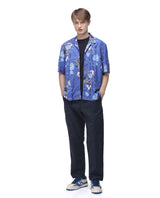 Men's Blue Casual Regular Fit Printed Half Sleeves Shirt