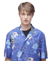 Men's Blue Casual Regular Fit Printed Half Sleeves Shirt