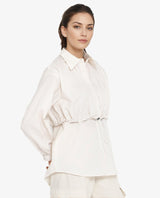 Women's Beige Casual Full Sleeves Top