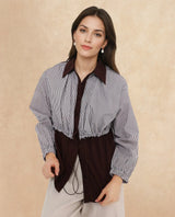 Women's Brown Casual Full Sleeves Top