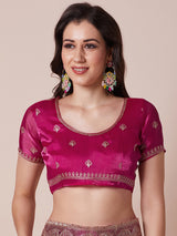 Women's Pink Festive Saree