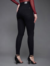 Women's Black Skinny Fit High Rise Denim Jeans