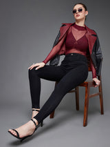 Women's Black Skinny Fit High Rise Denim Jeans