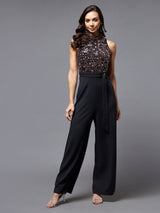 Women's Multicolor Embellished Regular Jumpsuit