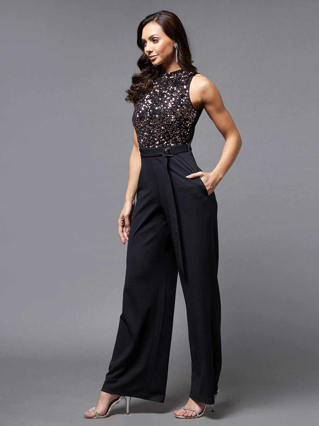 Women's Multicolor Embellished Regular Jumpsuit