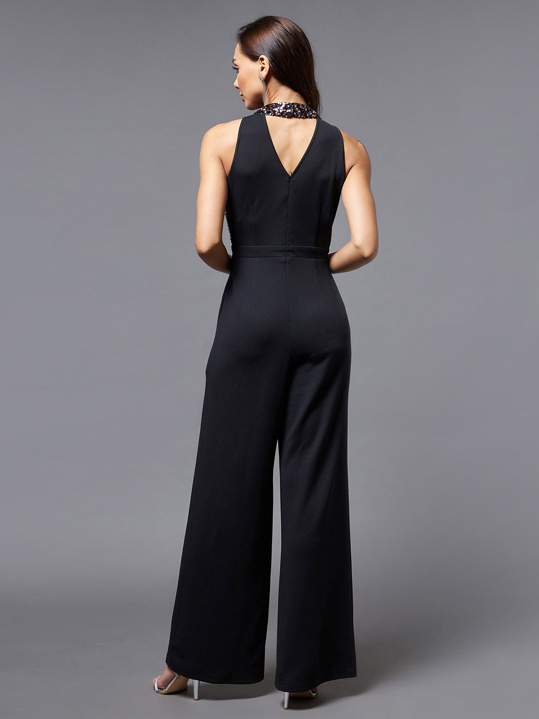 Women's Multicolor Embellished Regular Jumpsuit