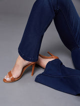 Women's Blue High Rise Regular Bootcut Denim Jeans
