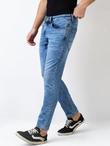 Men's Blue Casual Slim Fit Jeans