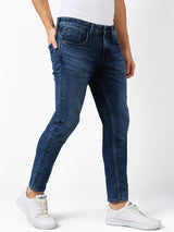 Men's Blue Casual Slim Fit Jeans