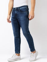 Men's Blue Casual Slim Fit Jeans