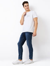 Men's Blue Casual Slim Fit Jeans